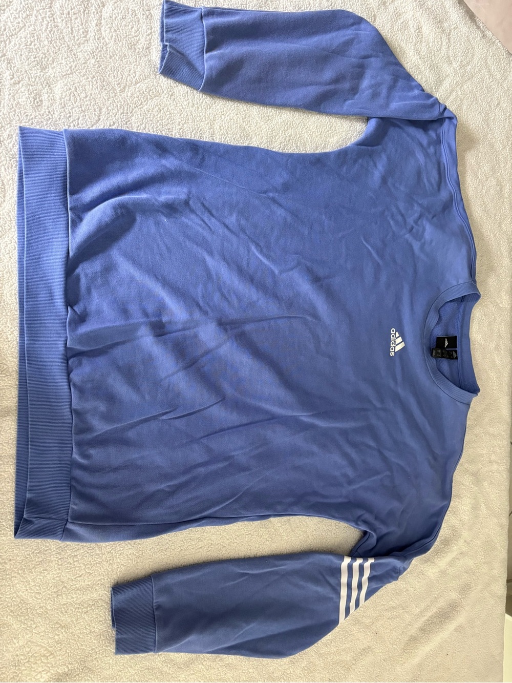 adidas Crewneck Sweatshirt with Sleeve Stripes
